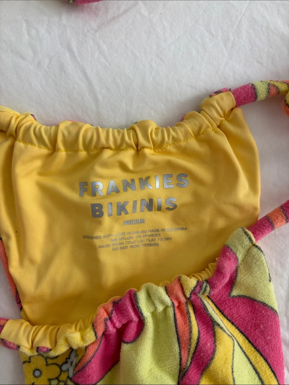 Frankie's Bikinis Tia Terry Cloth Triangle Bikini